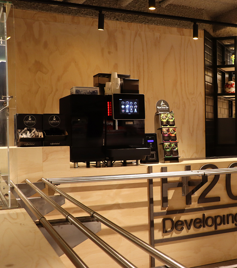 coffee machine with payment system collective building