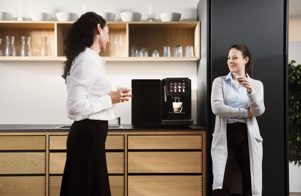 coffee moment at a franken coffee machine at work