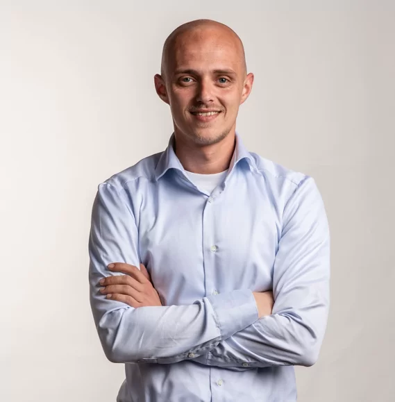 Marketingsupervisor Niels bij Coffeeclick