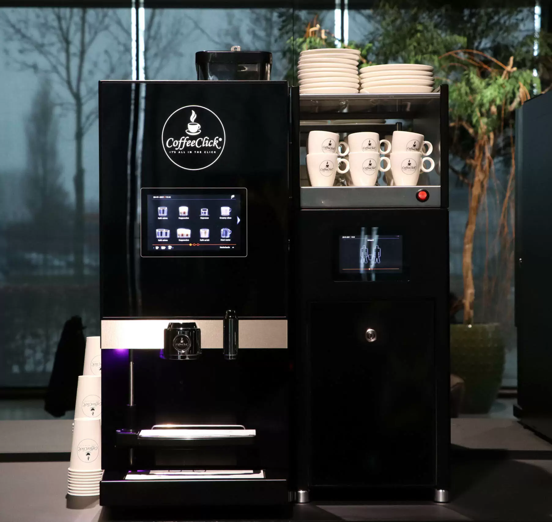 Coffee machine installed at a company